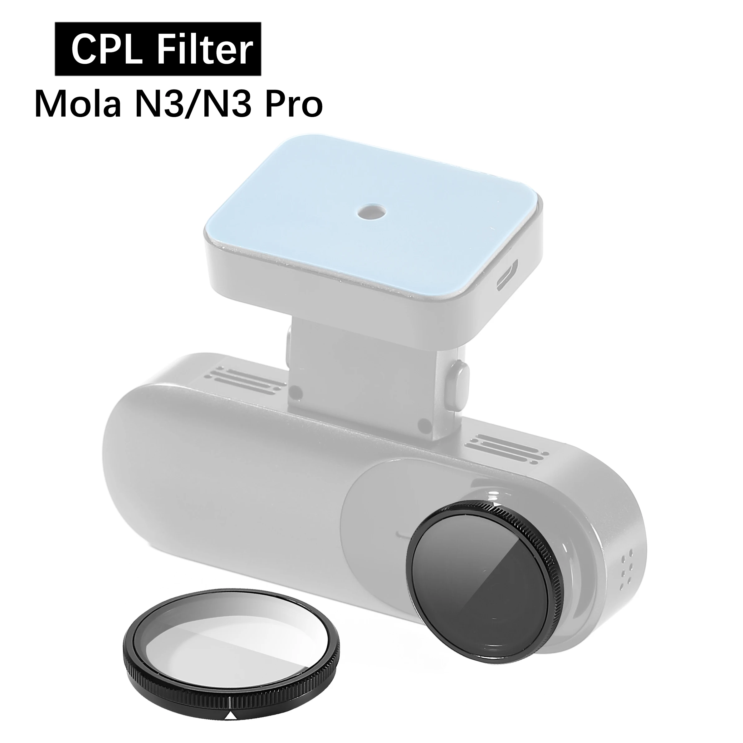 For DDPAID Dash Cam dedicated CPL polarizer, DDPAI Dash Cam sticker to install electrostatic film, car DVR accessories