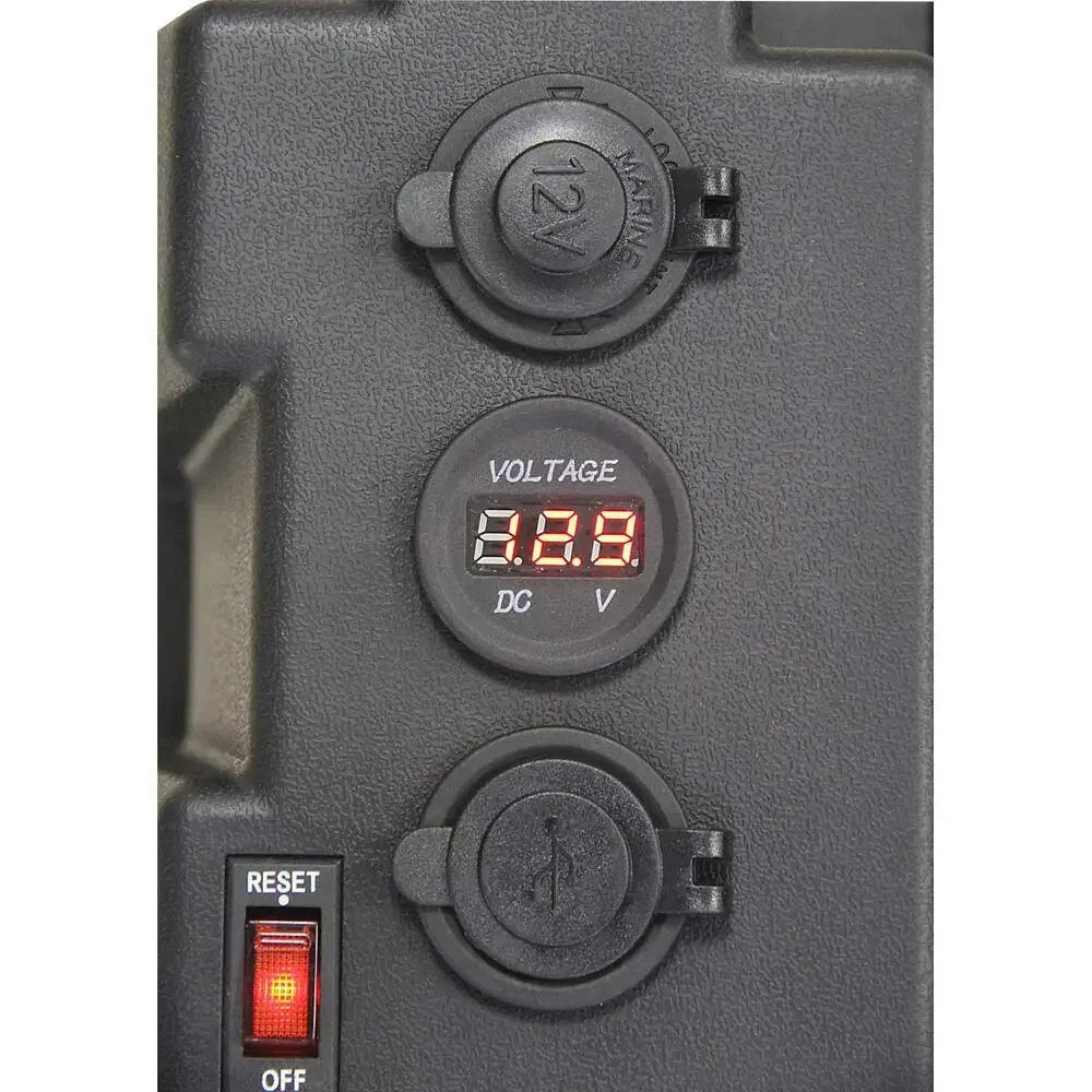 12-24V 전원 배터리 박스, USB 충전기 및 전압계 포함, 야외 자동차 선박용