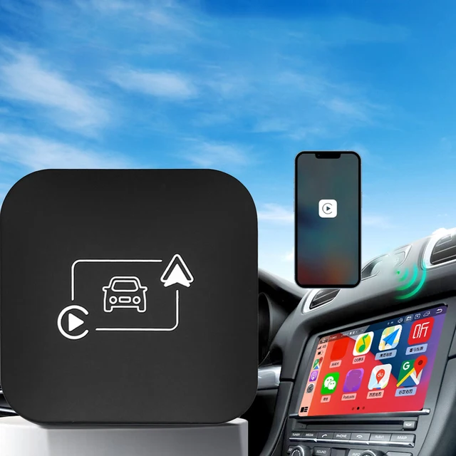 Wireless CarPlay Android Auto AI Box Adapter BT WiFi Auto Connect Android 11+ System for Factory Wired CarPlay Android Auto Cars 4