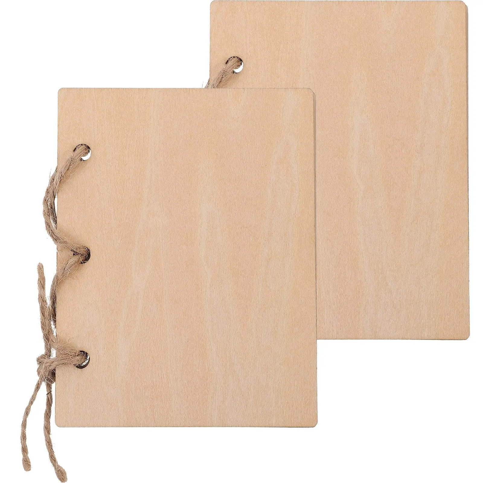 2 Pcs Wooden Vow Books Wedding Photo Props His Hers Gifts Rustic Declaration Cards Guest Book Officiant Book Signature