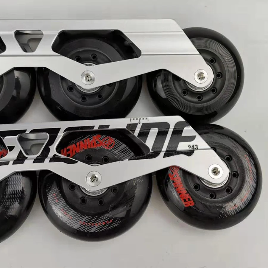 Skate Wheels Roller Skate Frame Original Powerslide Imperial Base 231mm 243mm Flat ABEC-5 Bearings 72-76-80mm Wheels