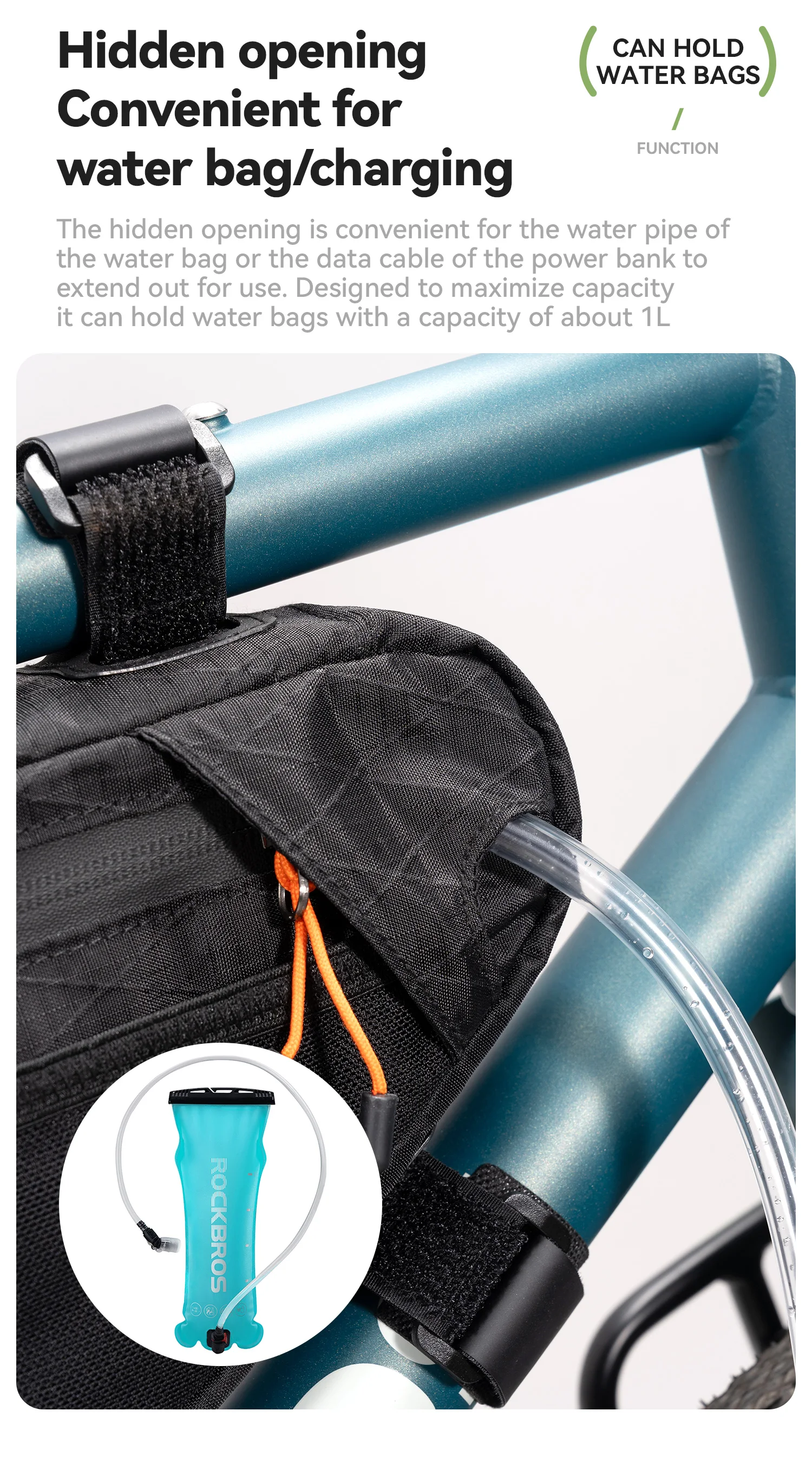 configurazione bikepacking con borsa da telaio