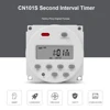 Gaqqee 1 Second Interval 12V 24V 110V 220V Digital LED Timer Switch 7 Days Weekly Programmable Time Relay Programmer CN101S 1