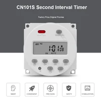 Gaqqee 1 Second Interval 12V 24V 110V 220V Digital LED Timer Switch 7 Days Weekly Programmable Time Relay Programmer CN101S 1