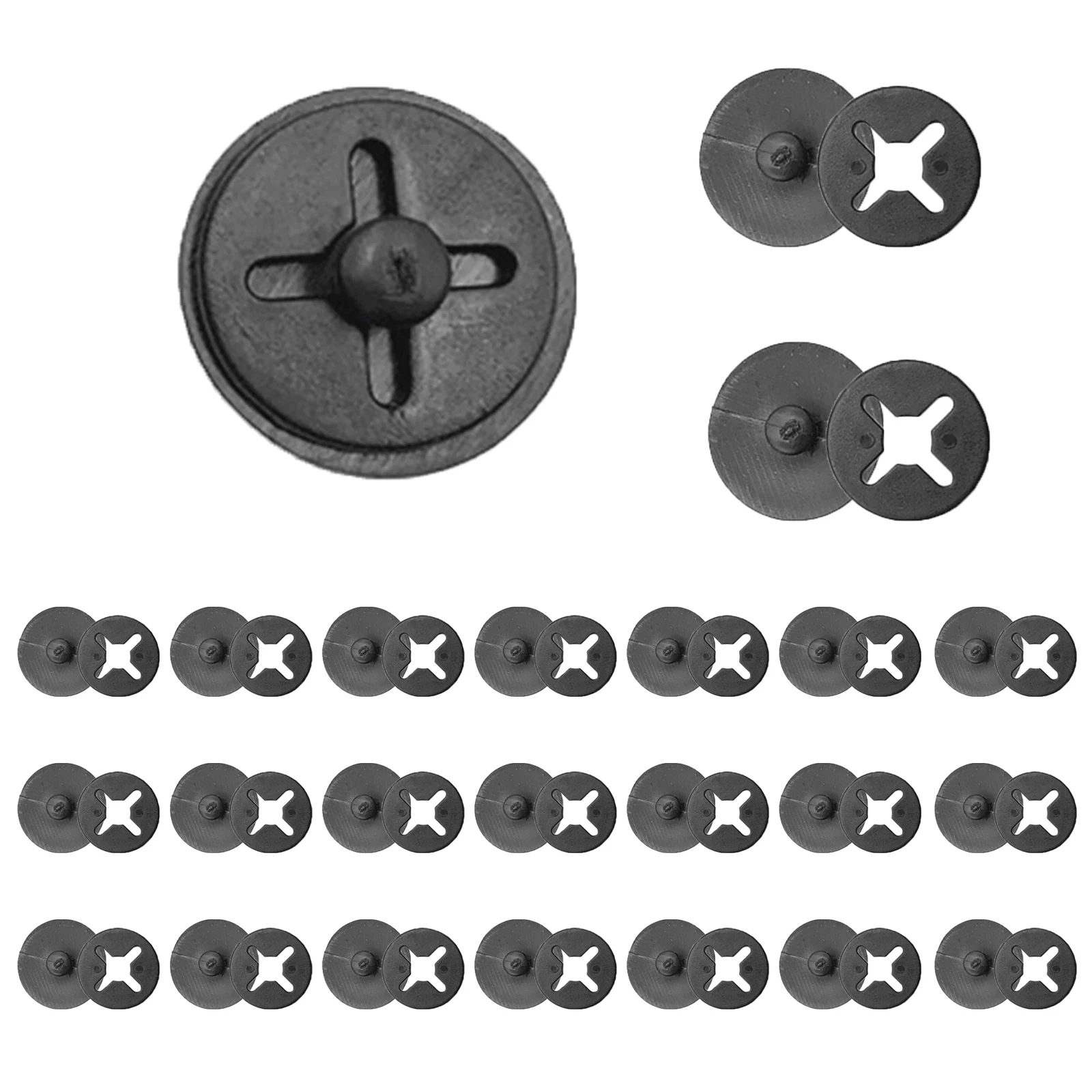 Running Number Clips Marathon Race Number Buckle Fastening System Race Fix Button for Belt Bag Cloth Accessories 40PCS