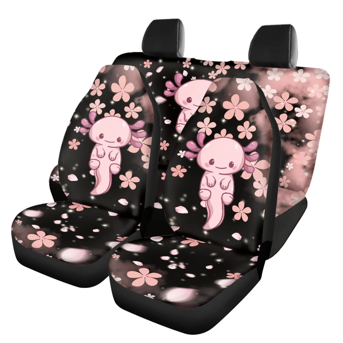 

Симпатичные женские прочные Чехлы для передних и задних сидений автомобиля с цветочным принтом, сверхпрочные Нескользящие Чехлы для автомобильных сидений 2023