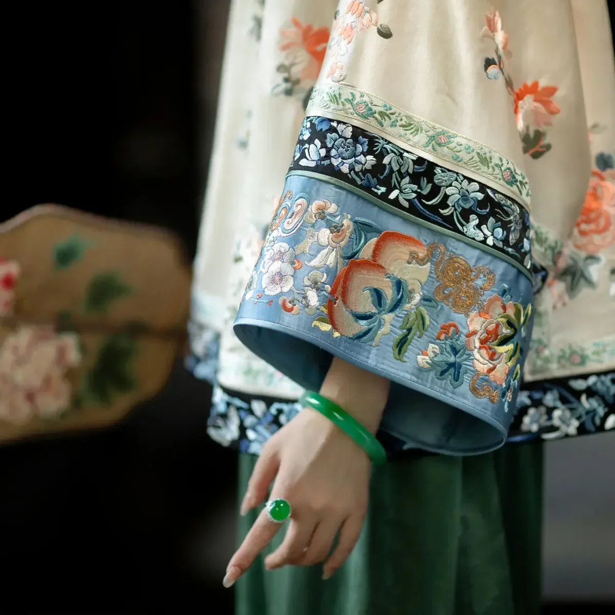 Women Chinese Shirt Women Satin Blouse Spring Autumn Fashion Satin Apricot Round Neck Printed Tang Suit Top Traditional Chinese Qing Dynasty Top