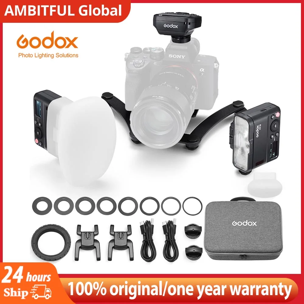NEW Godox MF12-DK1 MF12 Dental Flash System TTL Flash 2.4 GHz Wireless Control Speedlight for Sony A6400、A74、A7R5andZV-E10