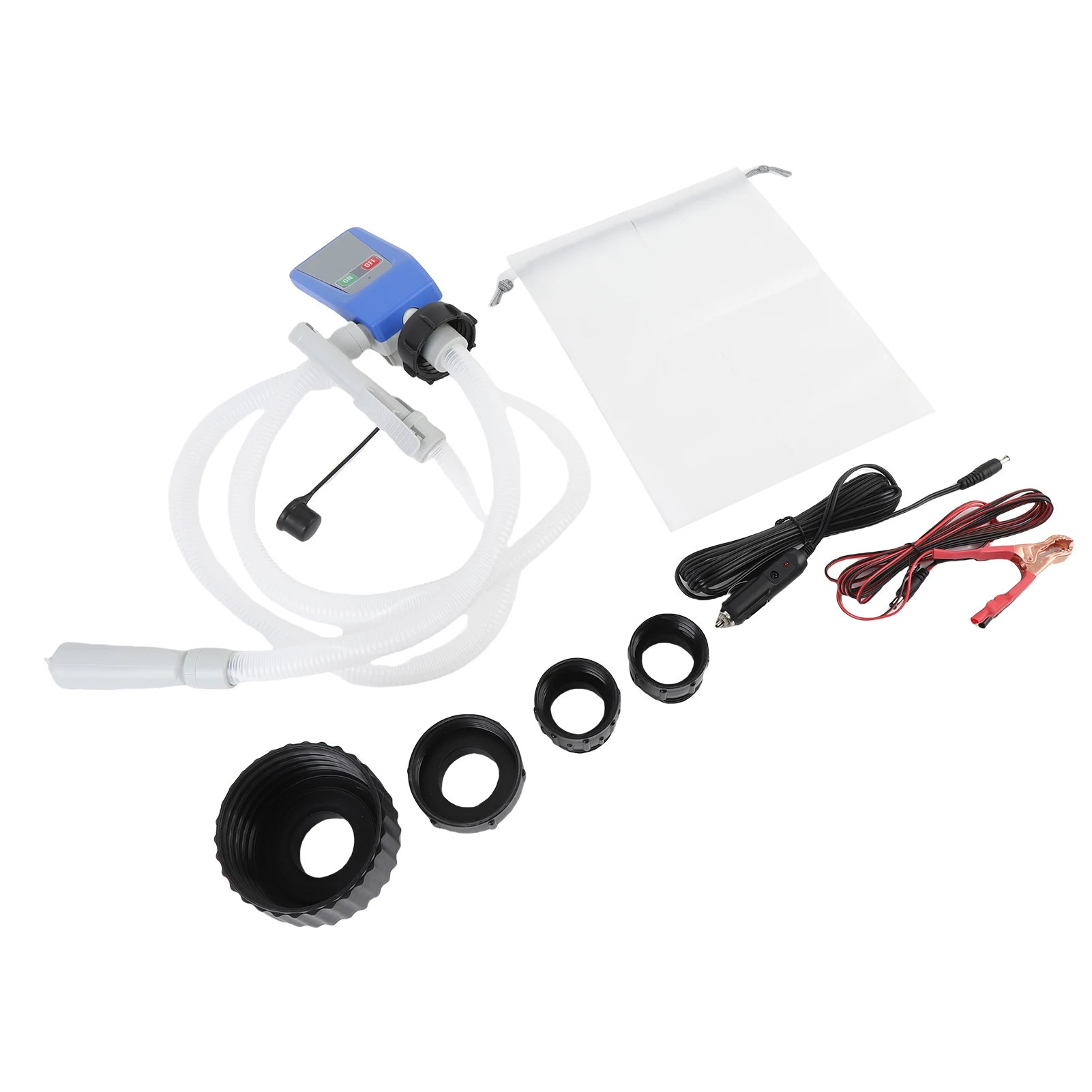 Portable Power Battery Pump Clear Transfer Hose Leakproof Automatic Shutoff Automatic Fuel Transfer Pump for Non Potable Water