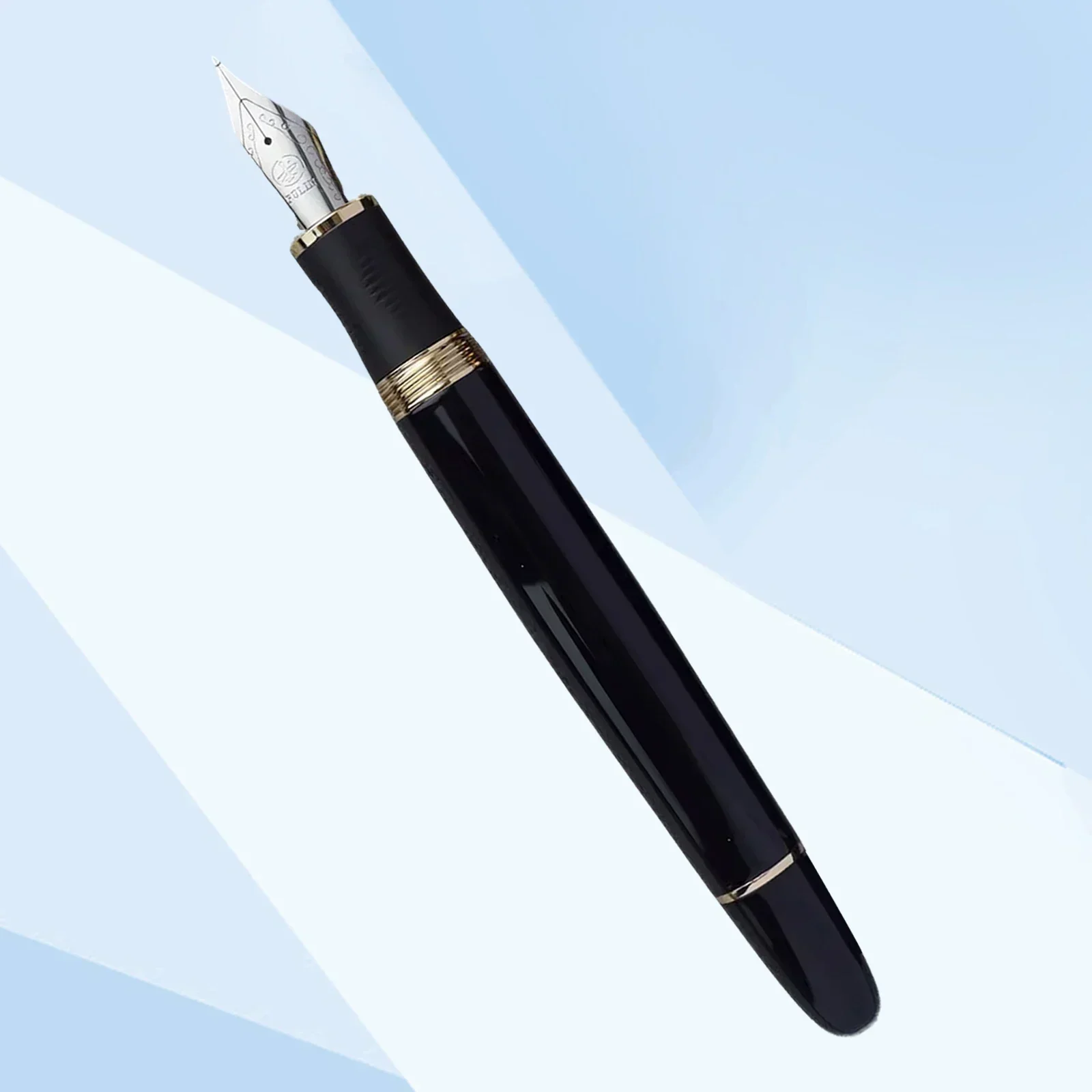 Fulin 385 Resin Fountain pen with Alloy Soft and flex Nib EF/F/M/B Long Iridium nibs Writing Office Stationery ink pen with clip 6