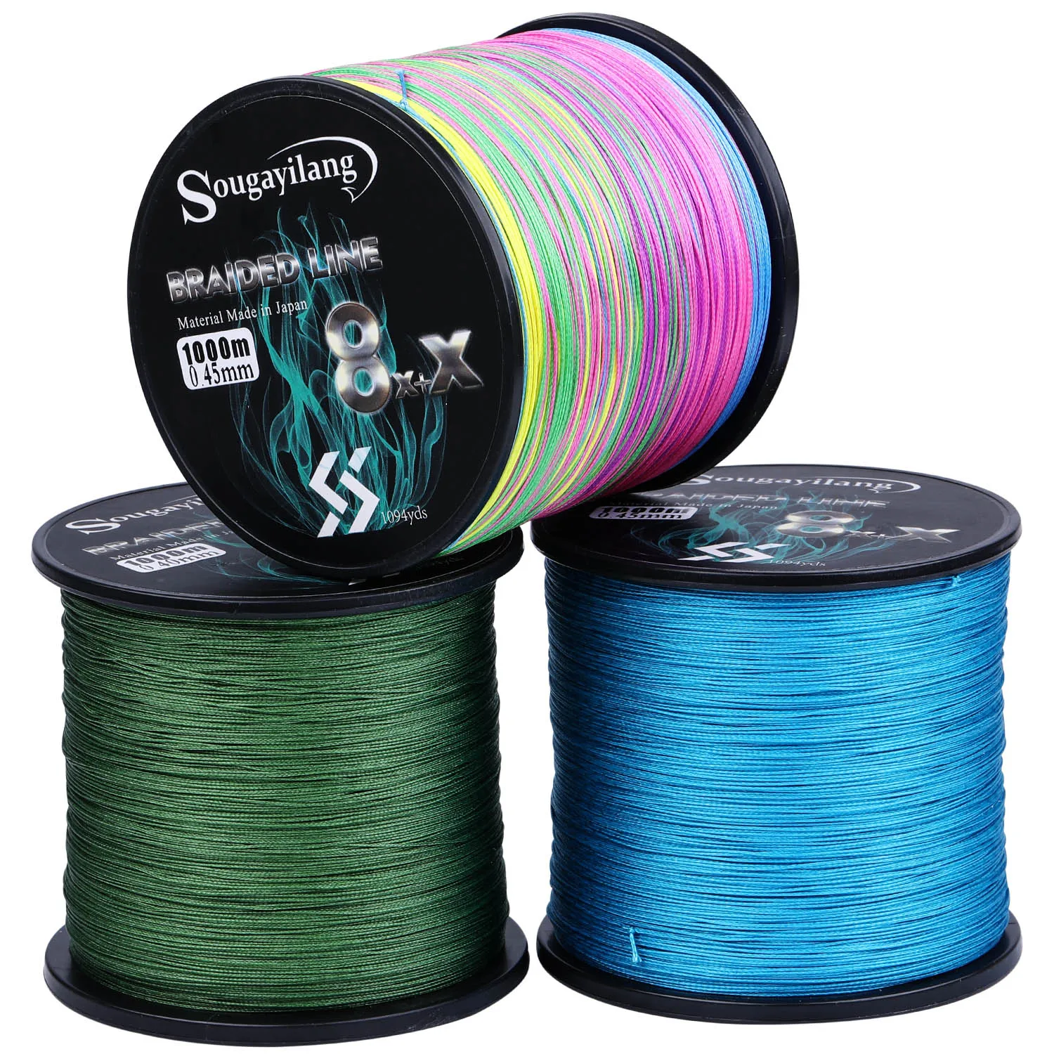 Sougayilang 9 strands PE fishing line raid fishing line 300M 500M 1000M multifilament wire carp tool pesca fishing line fishing tackle