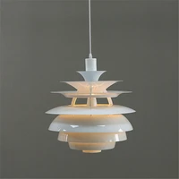 Postmodern Aluminum Pendant Lights Nordic Designer Hanglamp for Living Room Decor Light Fixtures Snowball Mounted Chandelier E27 1