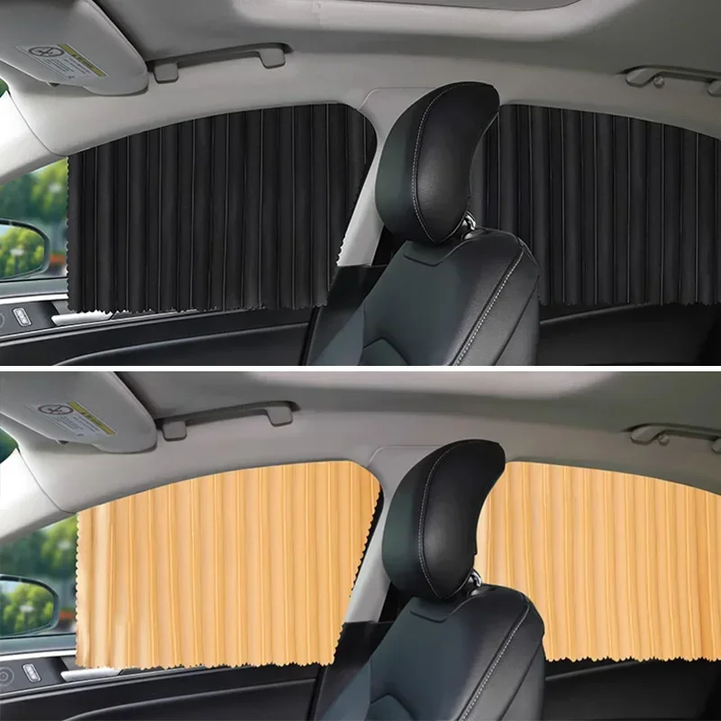 2-4PCS Magnetic Car Sunshade Side Window Curtain Auto Window Sun Shade Privacy Anti-UV Heat Insulation Car Interior Accessories