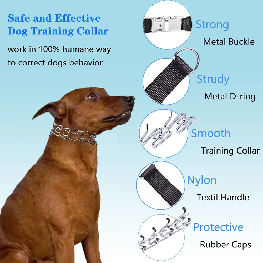 Choke Collar Dog Training Collar How To Use Shock Collar Prong - Main Image