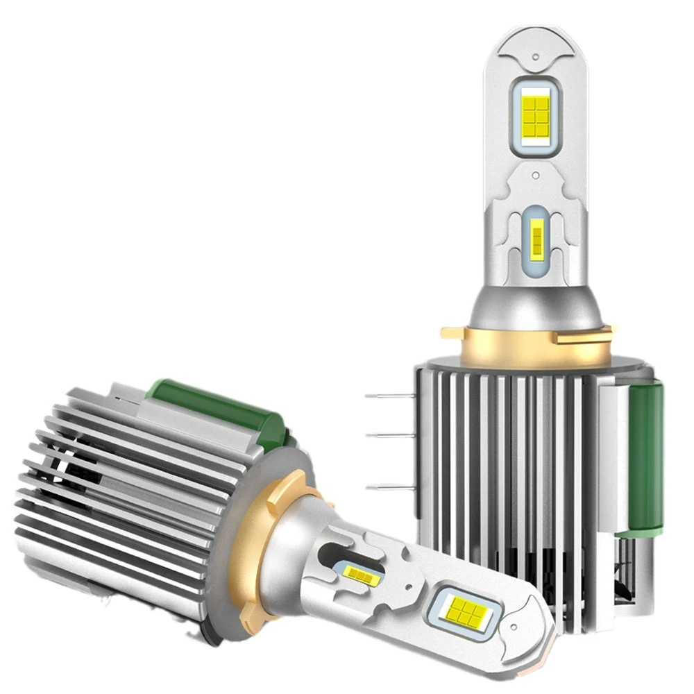 YHKOMS H15 LED Bulbs Car Headlight High Beam Day Driving Running Light 12V 6500K White Auto Lamp Canbus