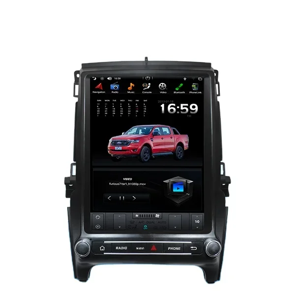 Newest Design 12.1 Inch Vertical Screen Car CD Player GPS Navigation System for Ford Ranger-/ Everest