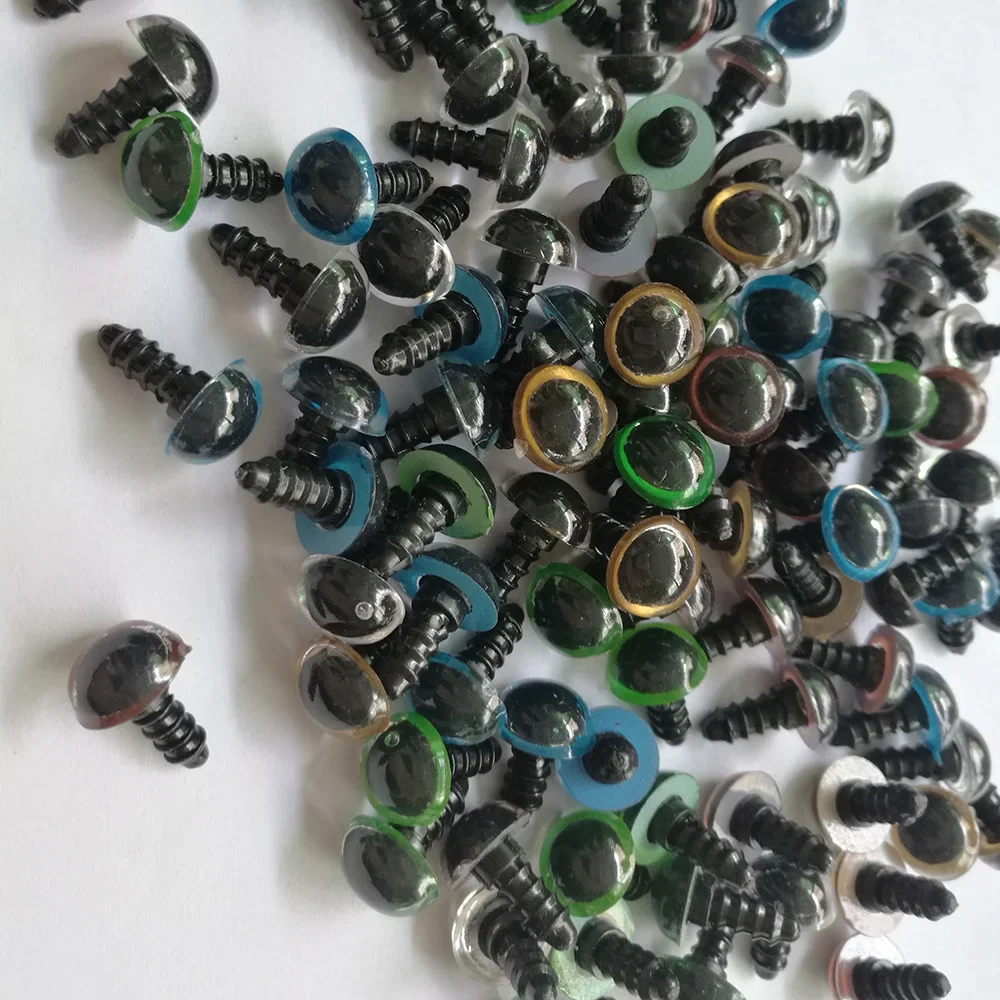 Plastic Safety Eyes 100PCS For Teddy Bear Doll Animal Puppet Crafts Kids Toys