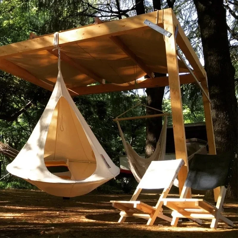 indoor hammock Double Cacoon Hanging Chair Weight Capacity 80KG Outdoor and Indoor Use Hanging Kit hanging tent
