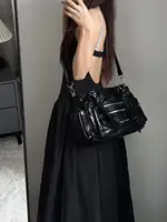 JIAERDI Vintage noir sacs à bandoulière sac à main femmes haute rue poche Chic Y2k sac à main femme Harajuku décontracté sacs à bandoulière 2025 5