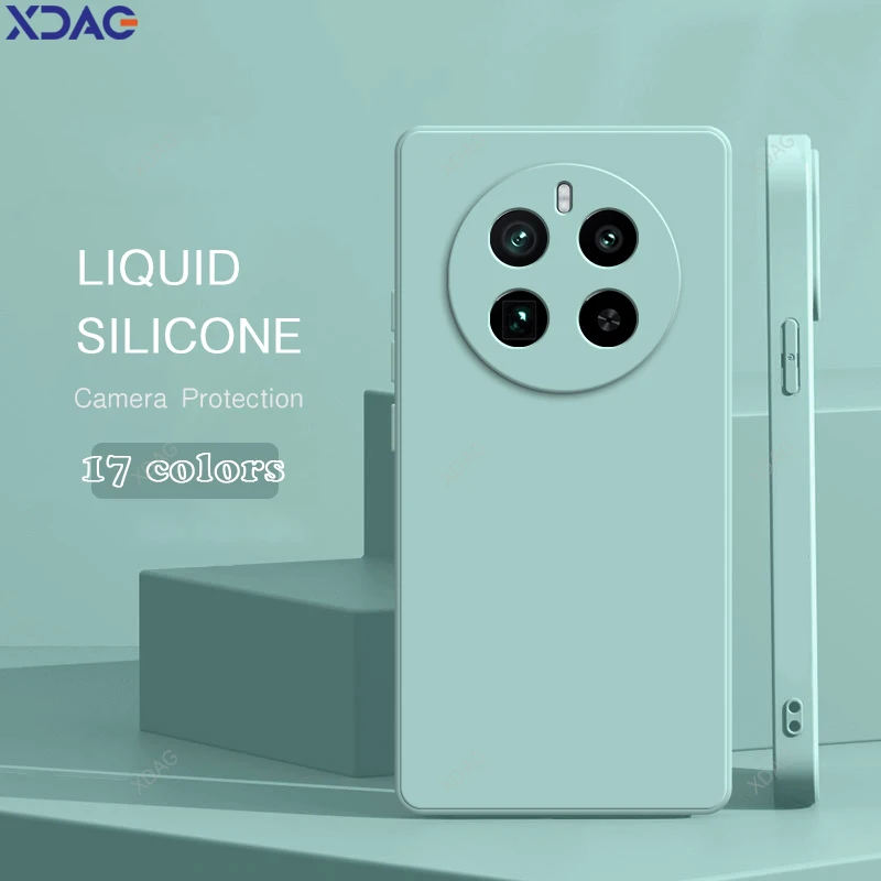 Enhanced Liquid Silicone Shockproof Case - Square Design Mobile Phone Cover