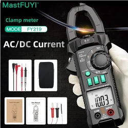 MASTFUYI AC DC Current Digital FY219 Clamp Meters High Precision Multimeter True RMS Auto Range VFC Capacitance NVC Universal