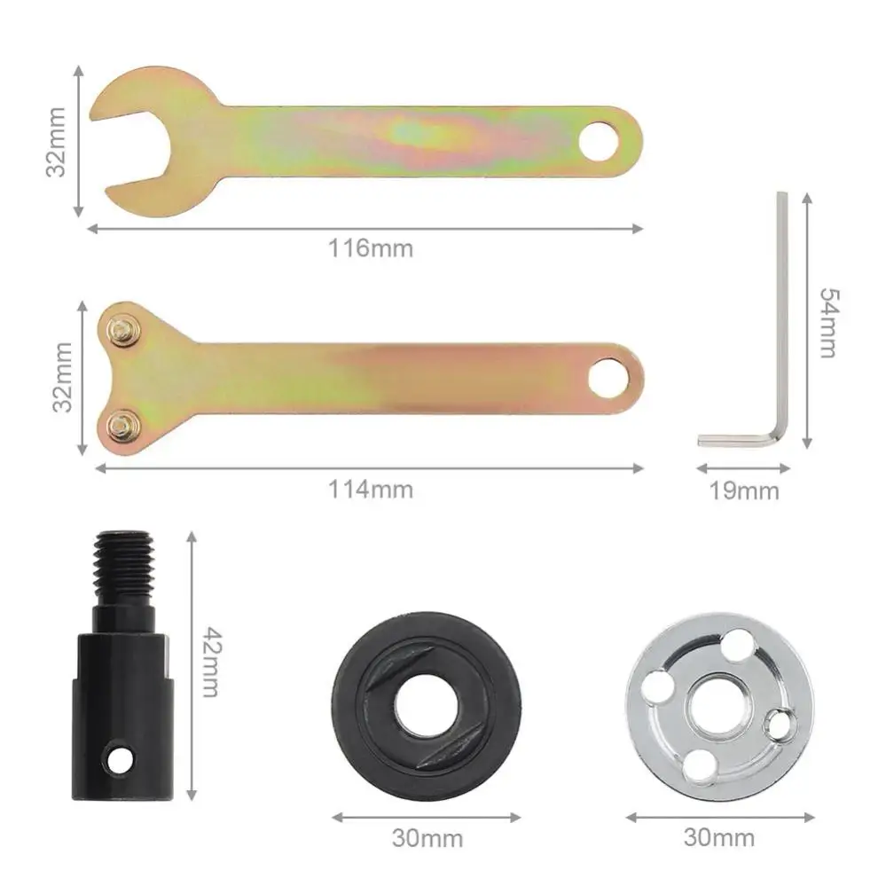 Saw Blade Adapter M10 Saw Blade Adapter Set Saw Blade Connecting Rod 5 6 8 10 12 14mm Drill Spindle Chuck Adapter Grinding Polishing Motor Shaft