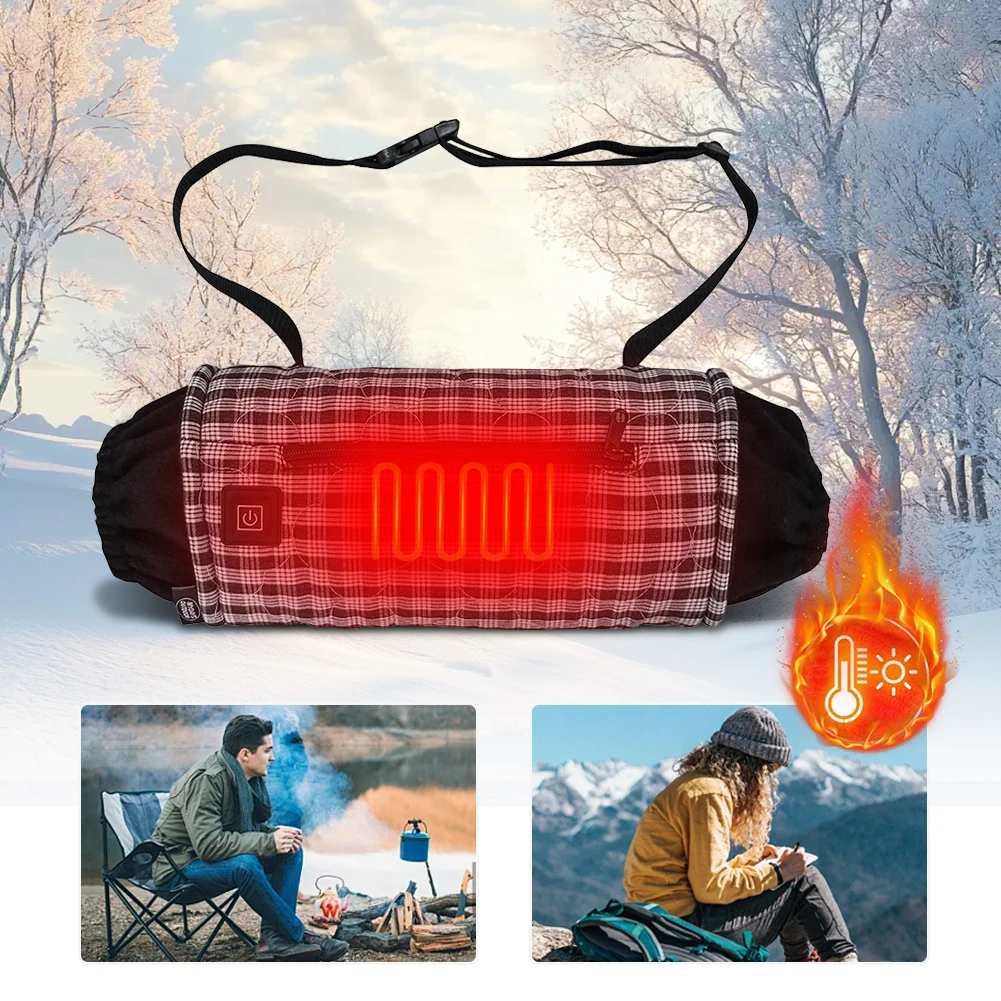Heated Pouch USB Charging Heated Hand Muff 3-Gear Temperature Control Adjustable Hand Warmer for Winter Outdoor Golf Photography