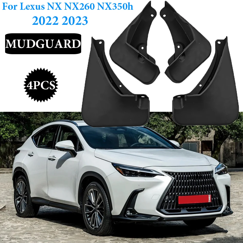 

High quality Car Fender Mud Flaps For Lexus NX NX260 NX350h 2022 2023 Splash Guards MudFlaps Front Rear Mudguards