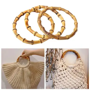 Manici Rotondi in Bambù Fai-da-Te per Borse, Manici Staccabili in Bambù per Borse, Manici in Bambù per Borse, Confezione Regalo