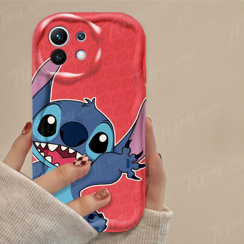 thumbnail image 1 of Funda de dibujos animados Disney Stitch Wave para Xiaomi Mi 13T Pro 12T 11 Lite 5G NE 11i 12 13 10T 10i POCO X3 Pro NFC X4 GT X6 X5 F3 F4 F5, 1 of 5