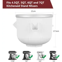 Ice Cream Machine, Attachment for Kitchenaid, 2 Quart Frozen for Stand Mixe, Sorbet Gelato Maker, Ice Cream Maker 2