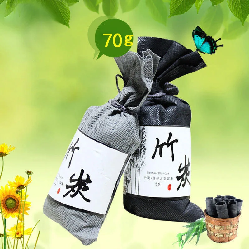 Active New Car Home Refrigerators Wardrobe Carbon Bamboo Charcoal Bags For Odors Moisture Air Purifier Freshener Absorb Odors