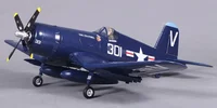 FMS 800mm Mini Warbird F4U V2 Blue PNP brushless ESC airplane Electric servo less  landing  Radio Control  RC Plane Aircraft 1