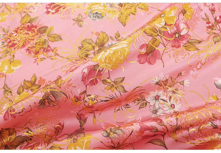 145 cm Breite, simulierter Seidenbrokat-Jacquard-Kleidungsstoff zum Nähen, Cheongsam-Beutel, Box, Verpackung, Dekoration, handgefertigter Stoff – Detail 21