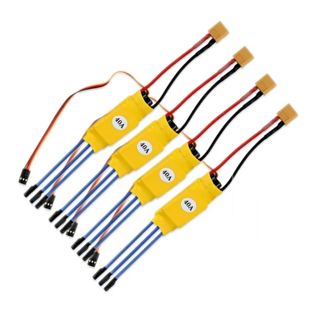 HW30A 40A Brushless ESC Banana Head T Plug Electronic Speed Controller BEC Function Easy Use Mini Quadcopter ESC for FPV F450