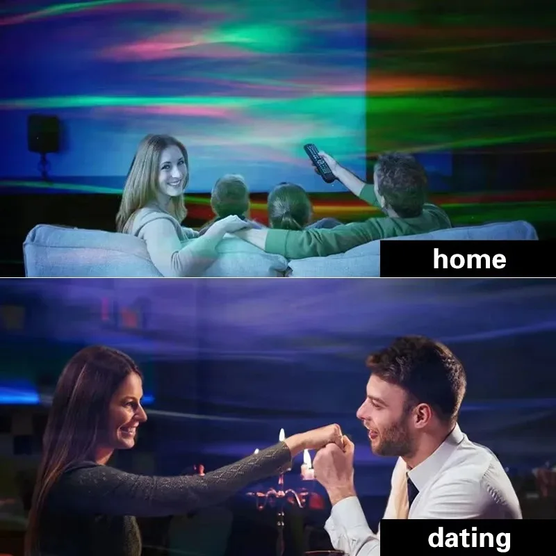 LED Aurora Projector Light Northern Lights Effect 16Color-Changing Light Show Suitable for Bedroom Living Room Party Decorations