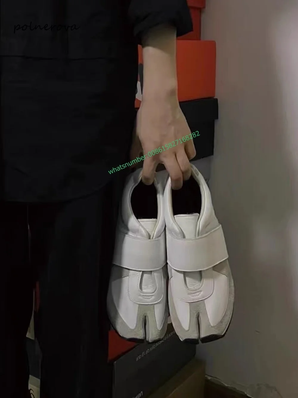 Fashion Split Toe Skate Shoes Solid Lace-Up Flat Heel Shoes Daily Casual Shoes for Women 2023 Autumn Winter Newest Leisure Retro