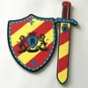 Eva Pirate Sword Toy Shield Set Children Outdoor Cosplay Anime Movie Show Foam Soft Arma Toys Weapons Kids Game Simulation Gifts 2