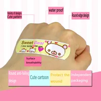 120Pcs/lot Cartoon Animal Pattern Children's Catch Hemostatic Patch First-Aid Children Strip Emergency Kit Wound Plaster Patches 2