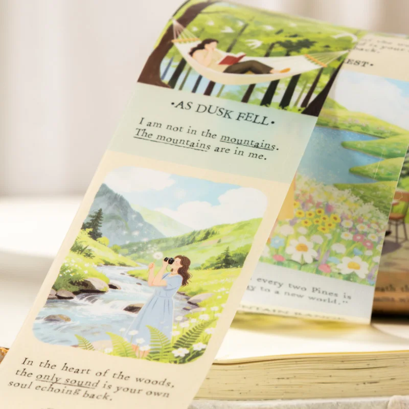 6팩/LOT Ji Chuan의 꿈을 담은 시리즈 장 신선한 흰색 크라프트 종이 테이프