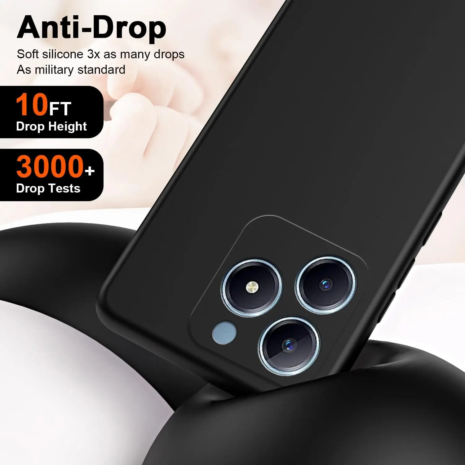 Flexible Liquid Silicone Protective Phone Case - Sleek and Durable Cover