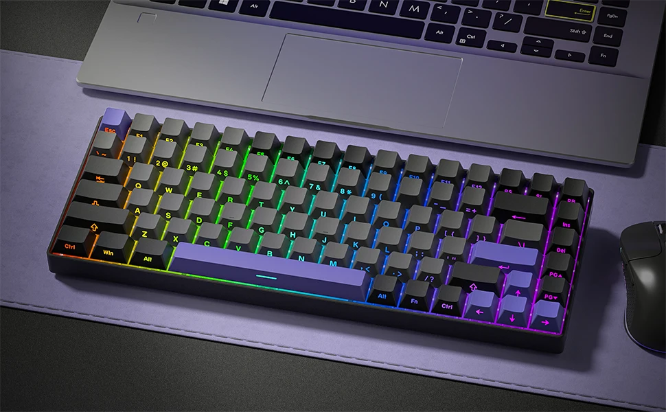 Double Shot Keycaps Side View