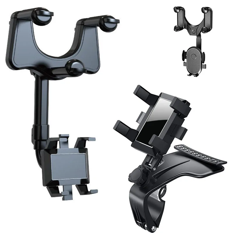 

Автомобильное зеркало заднего вида с креплением HUD вращающийся выдвижной фотографический зажим для вождения цифровой видеорегистратор/GPS Поддержка мобильного телефона