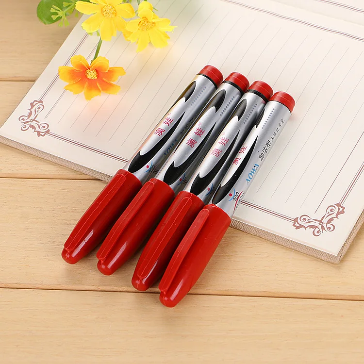1 Piece Permanent Marker Pen Black Blue Red Color Waterproof Oil Based Water Resistant Fast Drying Paint Marker Pens