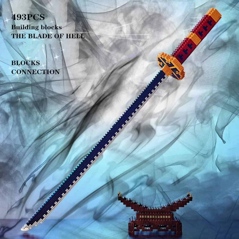 Samurai Sword Building Blocks Ninja Blade Katana Japanese Anime