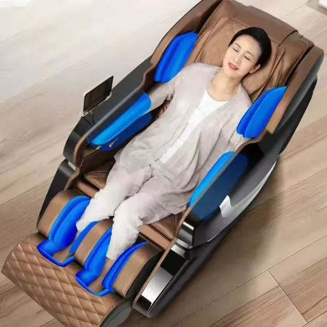 4D Luxury Full Body Massage Chair Massage Chair Zero Gravity LCD Screen Touch Controller Relaxing Massage Chair
