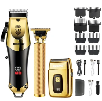 Tondeuse à cheveux électrique sans fil Vintage, rasoir Portable pour barbier, charge rapide USB, pour coiffure
