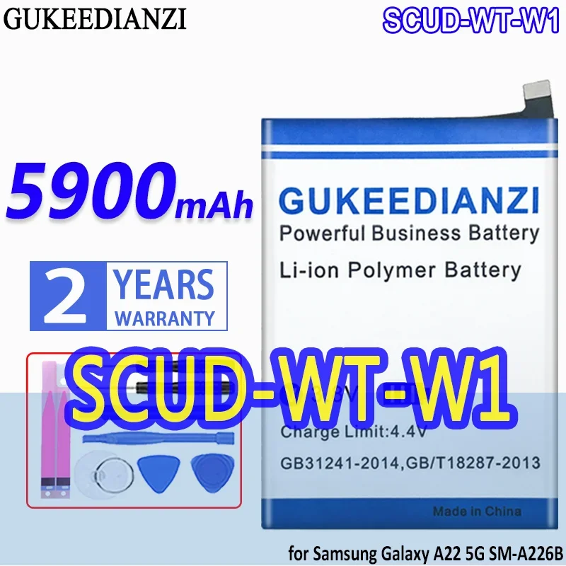 

High Capacity GUKEEDIANZI Battery SCUD-WT-W1 SCUDWTW1 5900mAh for Samsung Galaxy SM-A226B A22 5G SMA226B