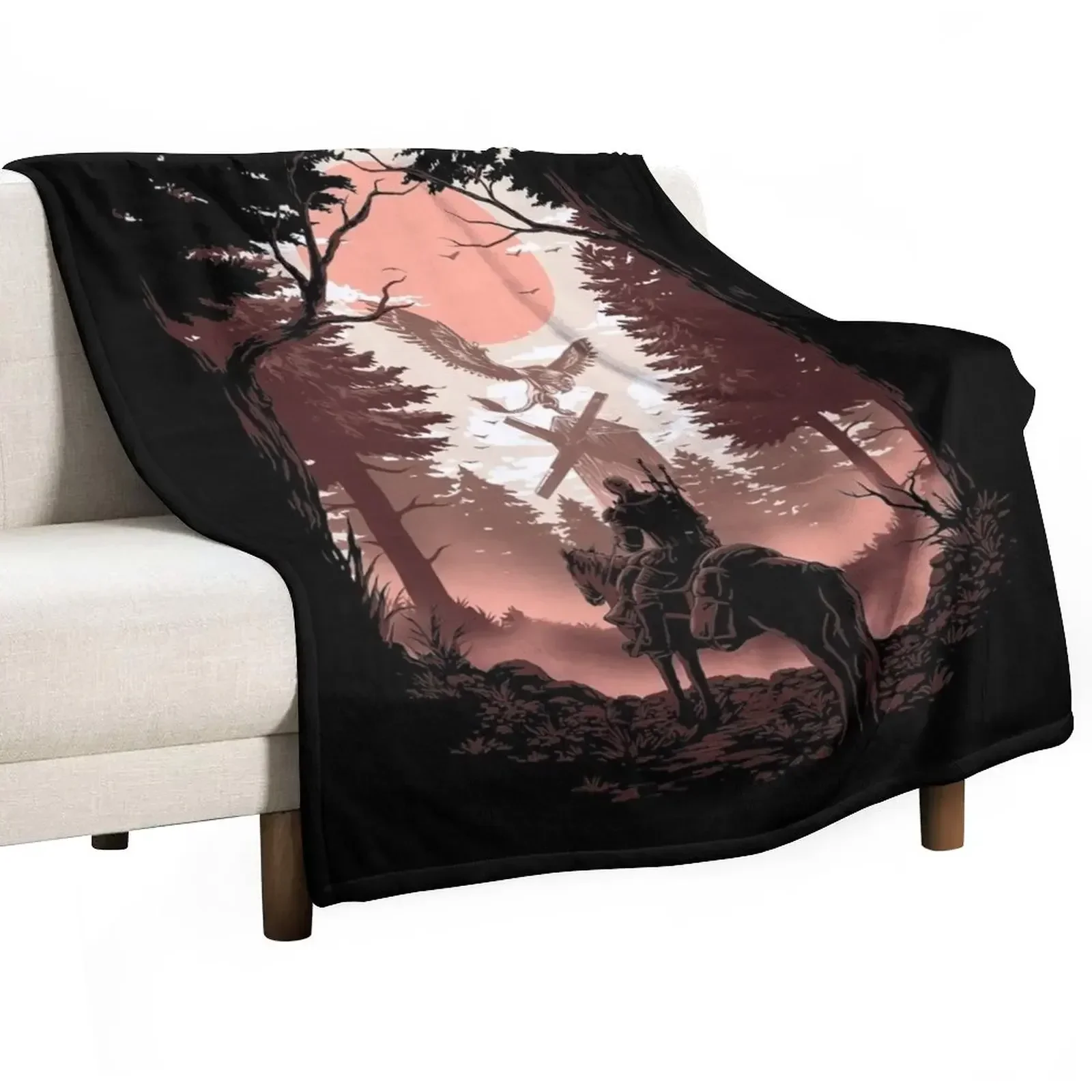 

The Wild Hunt Throw Blanket warm for winter Bed Fashionable For Decorative Sofa Blankets