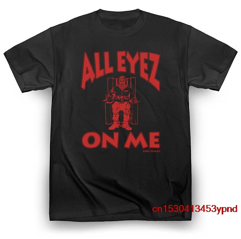 Tupac 2Pac All Eyez On Me T-Shirt Hip-Hop Dr Dre J Cole Kendrick Lamar Drake Nwa Hip Hop Tee T-Shirt Da Uomo